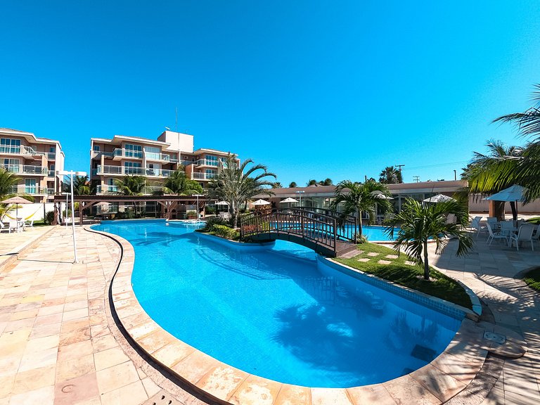 Apto no Palm Beach ao lado do Beach Park