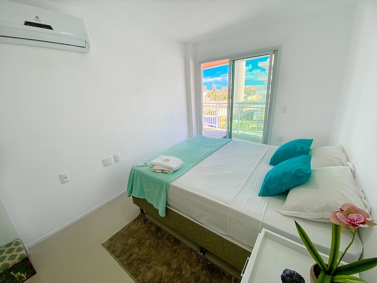 Vista incrível e completo apartamento no pdd