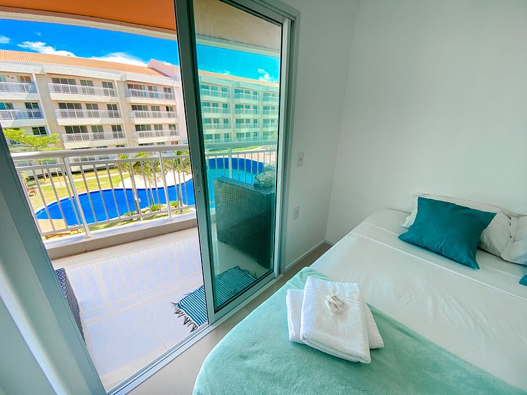 Vista incrível e completo apartamento no pdd