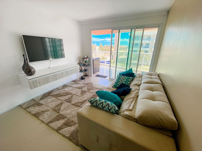 Vista incrível e completo apartamento no pdd