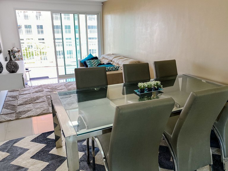 Vista incrível e completo apartamento no pdd