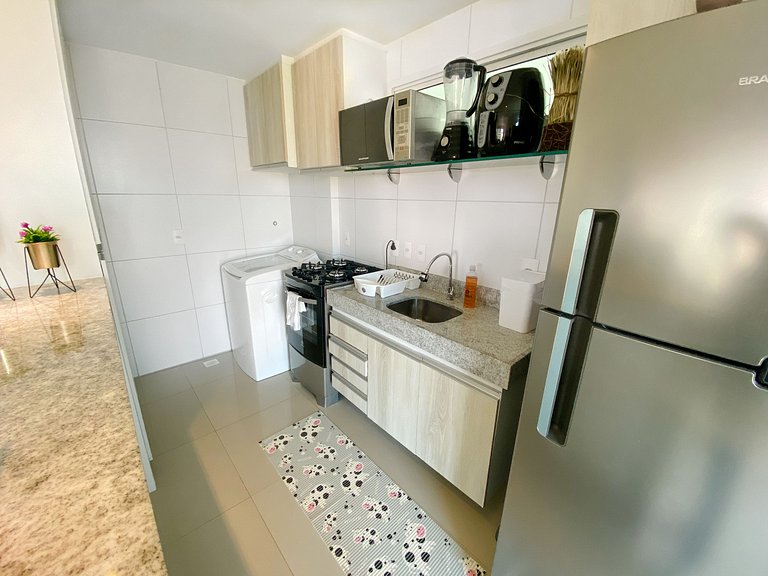 Vista incrível e completo apartamento no pdd
