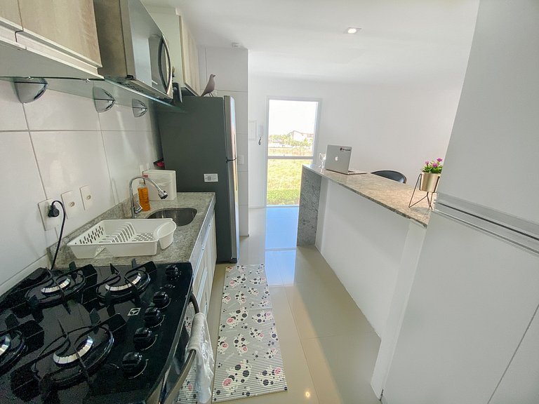 Vista incrível e completo apartamento no pdd