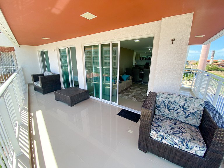 Vista incrível e completo apartamento no pdd