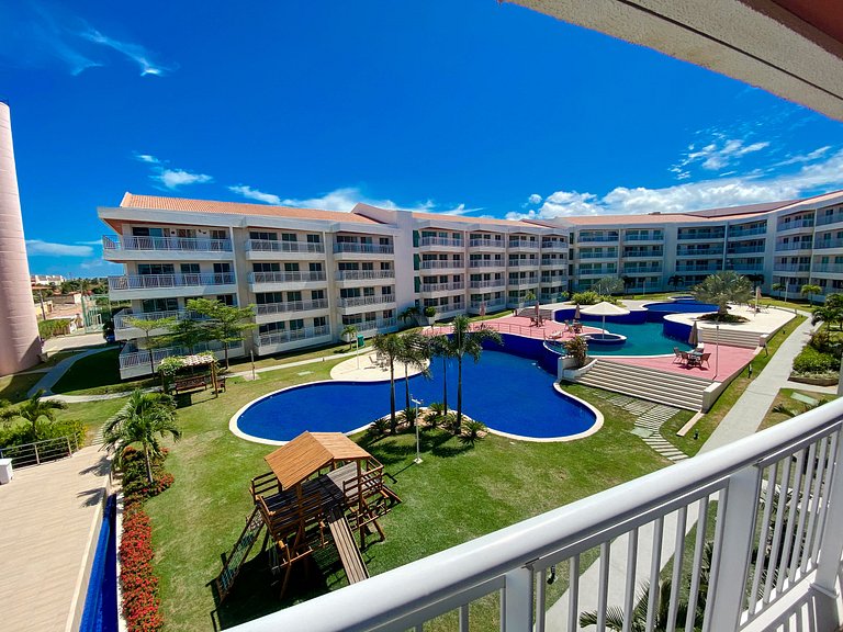 Vista incrível e completo apartamento no pdd
