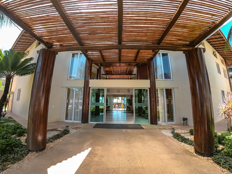 Apartamento completo de 3 quartos à beira-mar