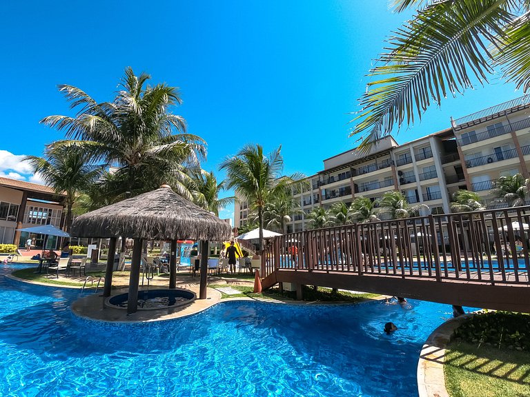 Apartamento completo de 3 quartos à beira-mar