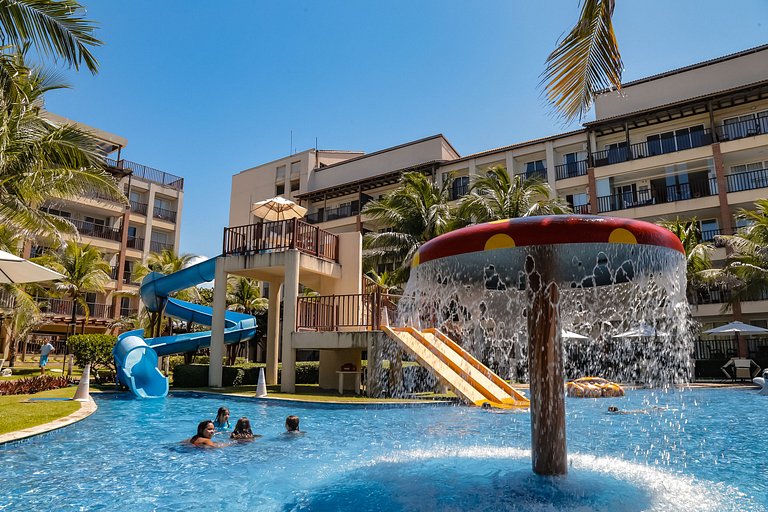 Apartamento completo de 3 quartos à beira-mar