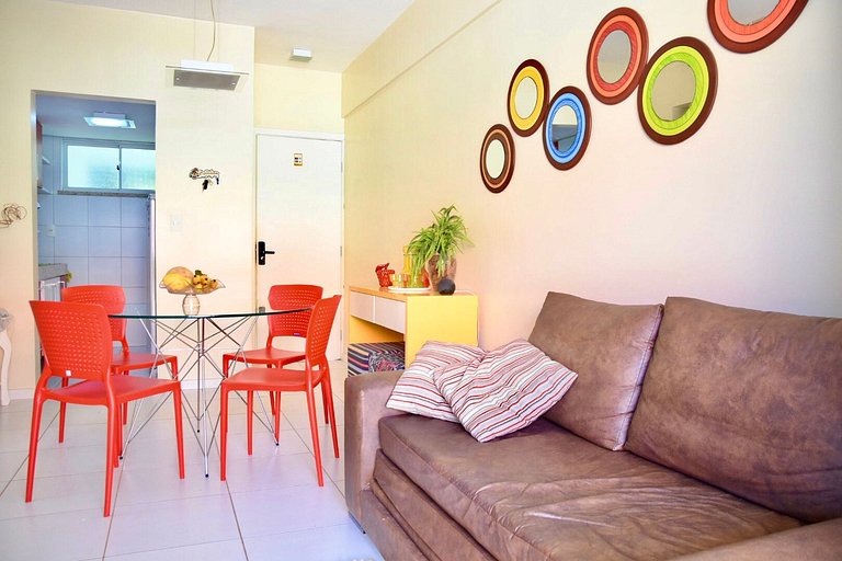 Completo apto ao lado do Beach Park