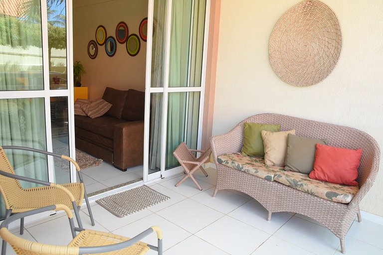 Completo apto ao lado do Beach Park