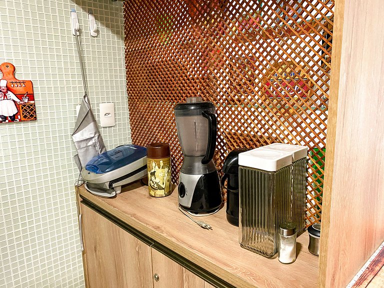 Apto completo ao lado do Beach Park e com banheira