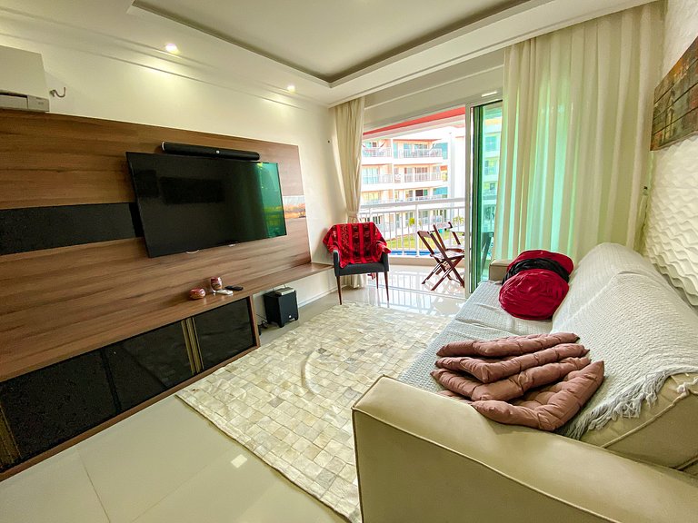 Apto completo ao lado do Beach Park e com banheira