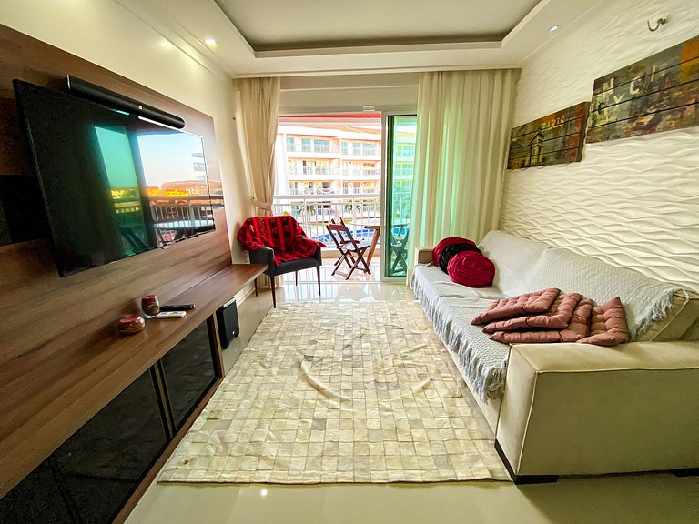 Apto completo ao lado do Beach Park e com banheira