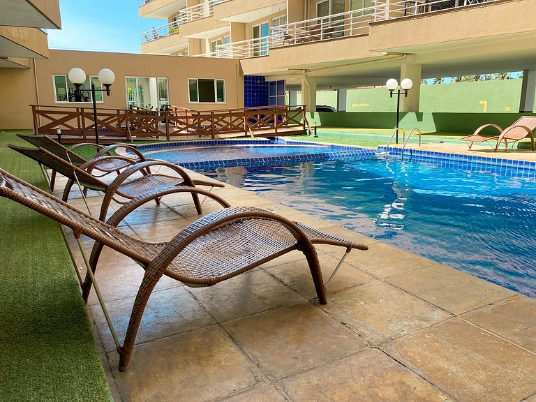 Apartamento moderno no Beach Place Cumbuco