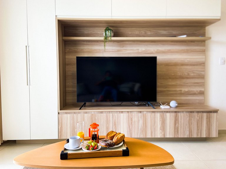 Apto com vista para o mar próximo ao Beach Park