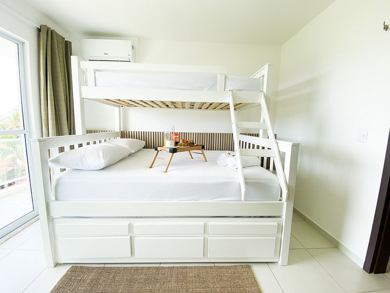 Apto com vista para o mar próximo ao Beach Park