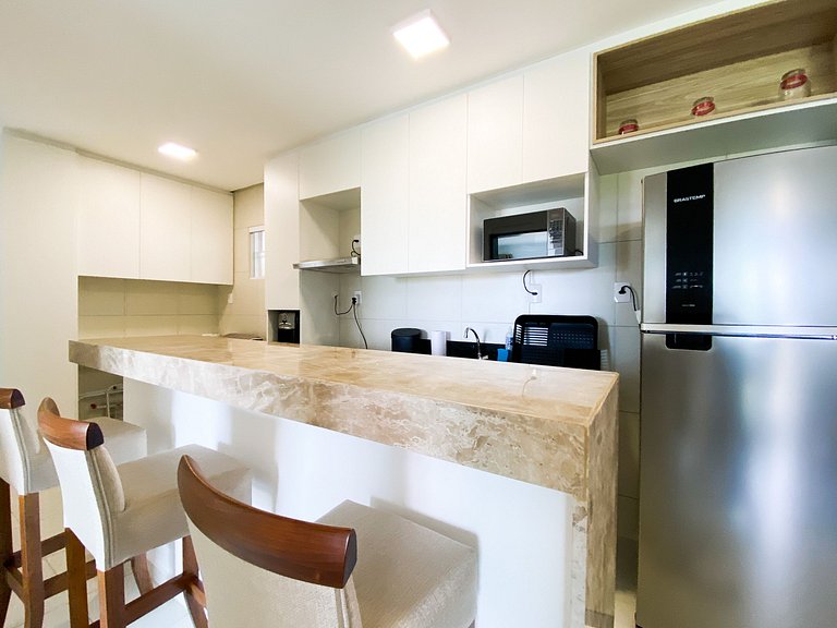 Apto com vista para o mar próximo ao Beach Park