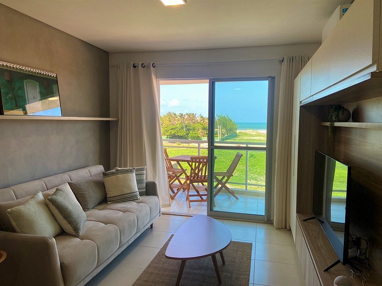 Apto com vista para o mar próximo ao Beach Park