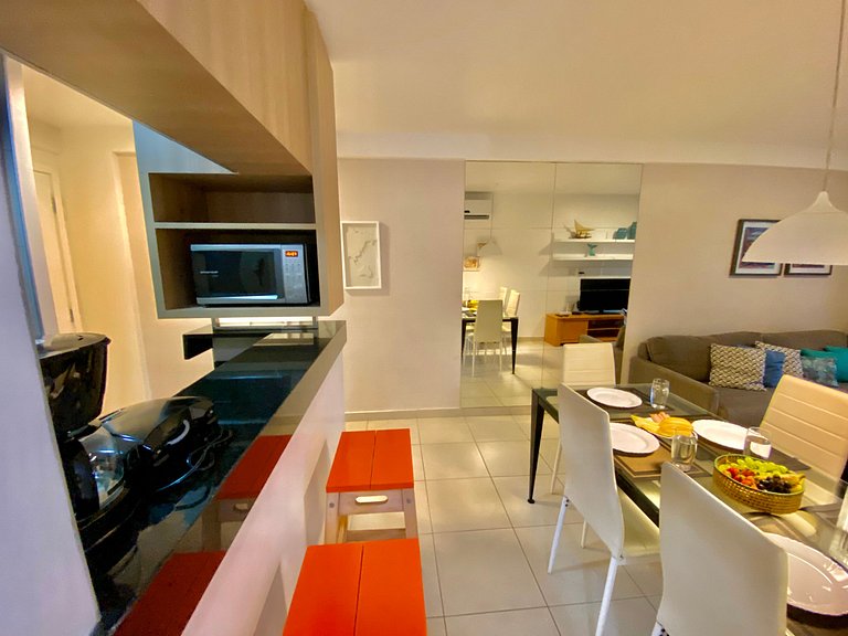 Completo apartamento no Mediterranée Residence