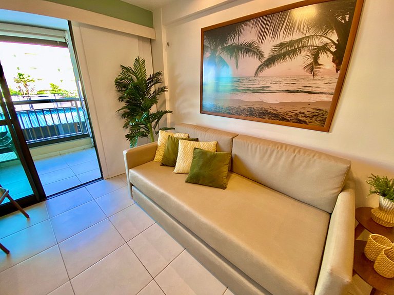 Lindo e decorado apartamento no Mediterranee
