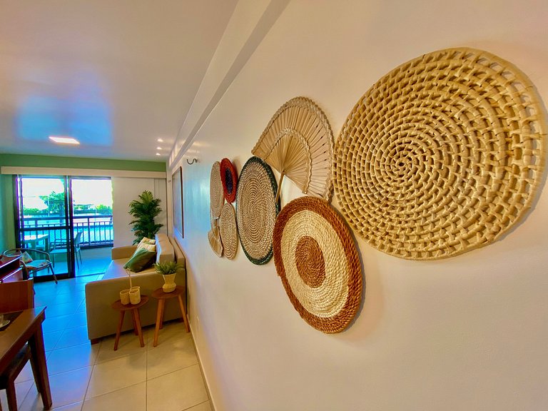 Lindo e decorado apartamento no Mediterranee