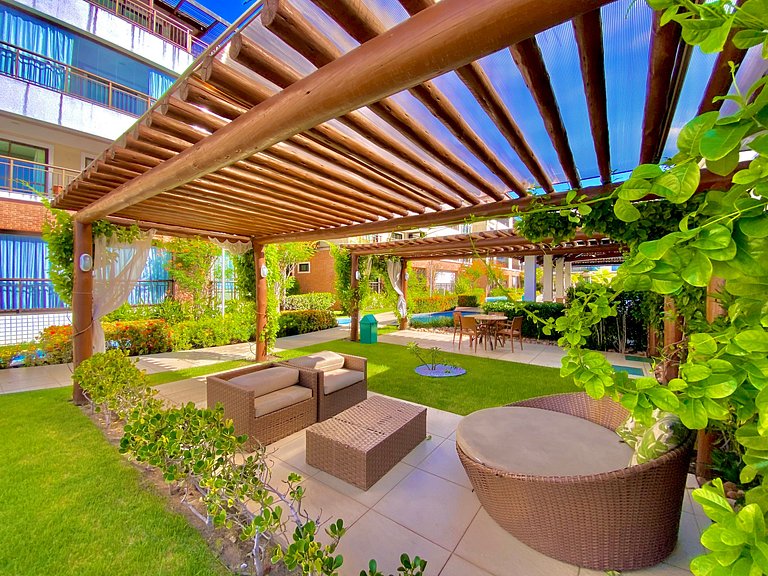 Lindo e decorado apartamento no Mediterranee