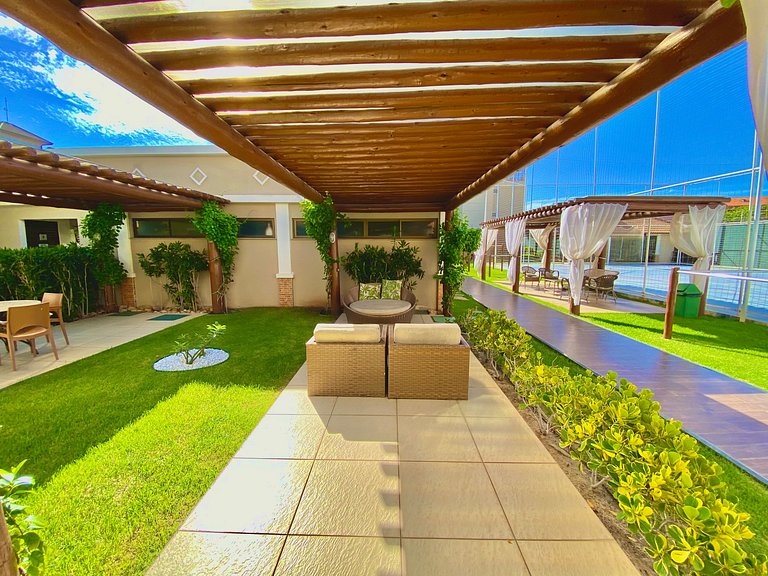 Linda Cobertura com vista principal do resort