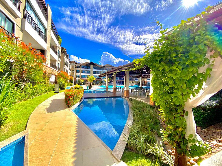 Apartamento de 2 quartos perto do Beach Park