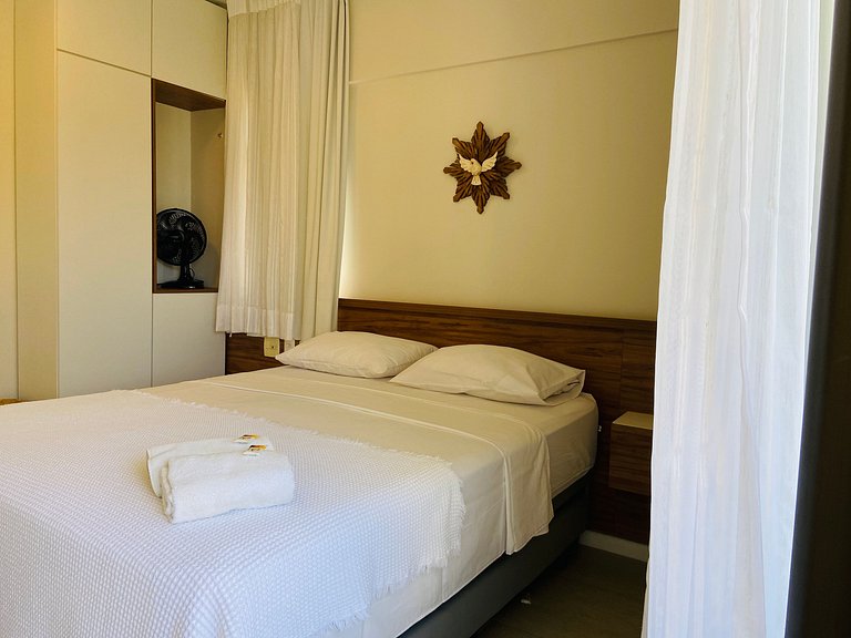 Apartamento incrível em Resort e pé na areia