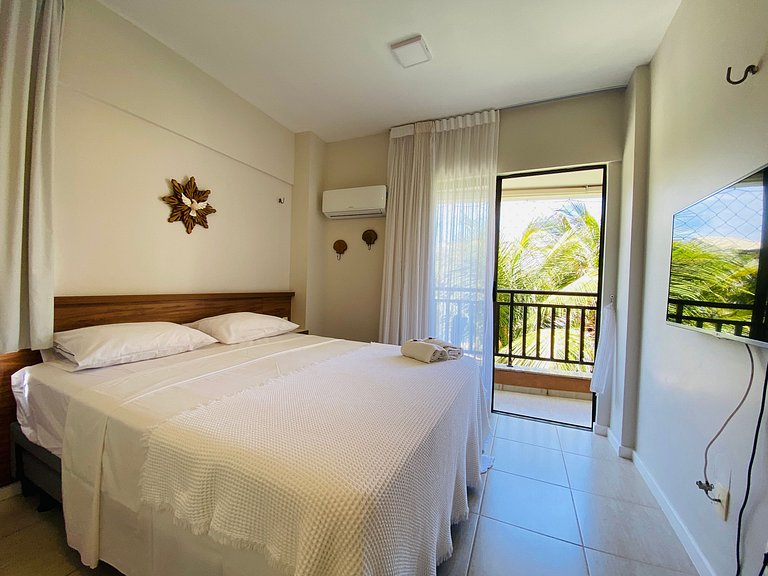 Apartamento incrível em Resort e pé na areia