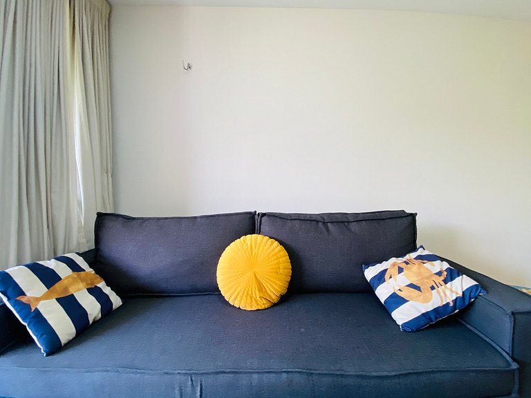 Apartamento incrível em Resort e pé na areia
