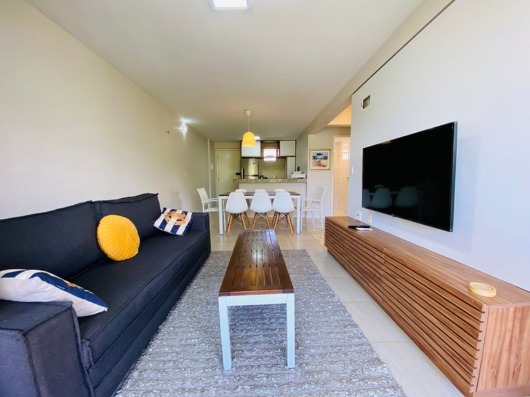 Apartamento incrível em Resort e pé na areia