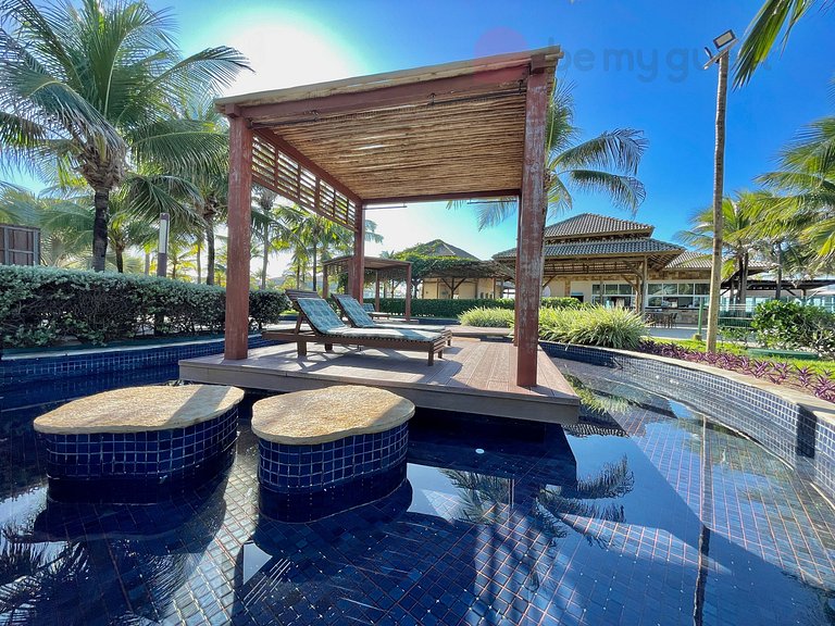 Apto Térreo Golf Ville Resort: 3 Quartos - Porto das Dunas