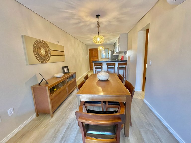 Apto confortável na frente do mar de Flecheiras