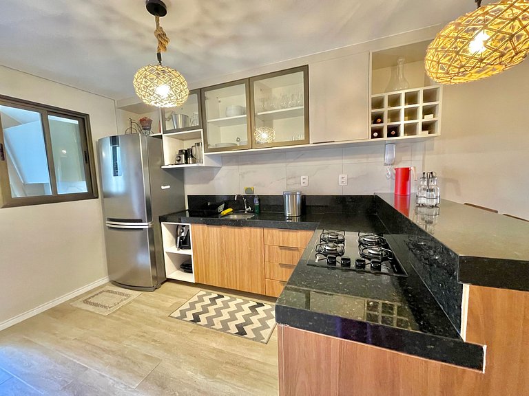 Apto confortável na frente do mar de Flecheiras