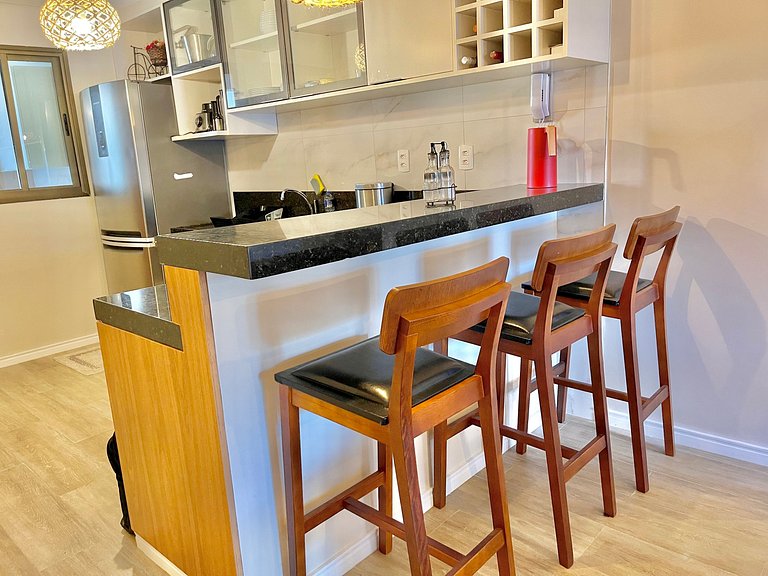 Apto confortável na frente do mar de Flecheiras