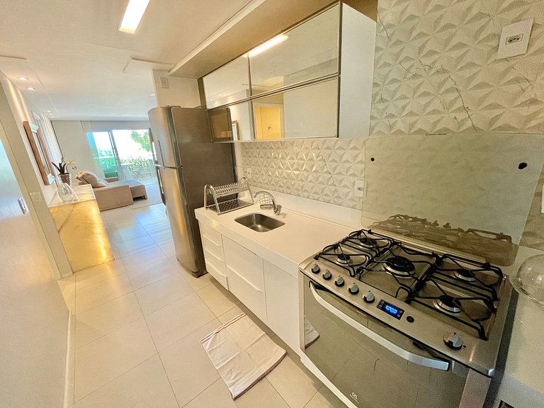 Lindo e térreo apartamento decorado no Golf Ville