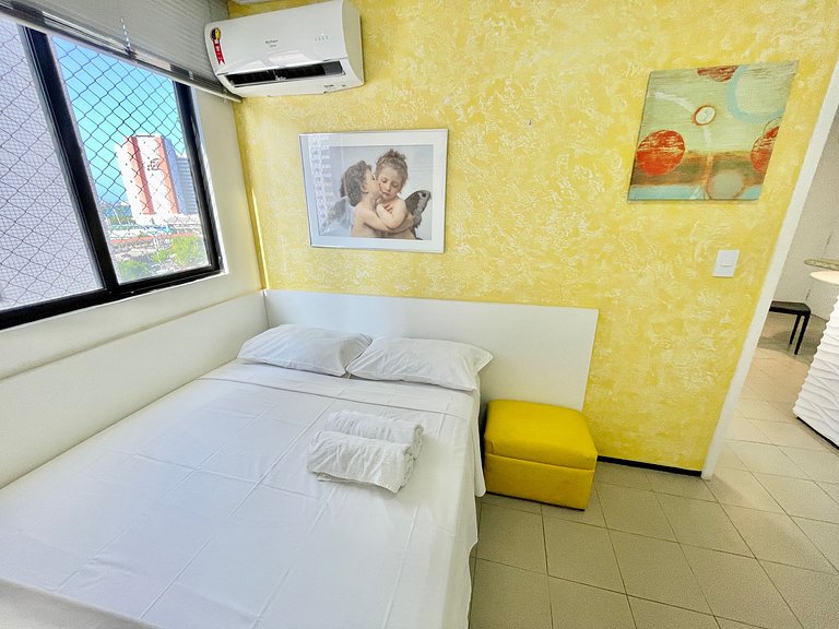 Apartamento confortável ao lado da beira mar
