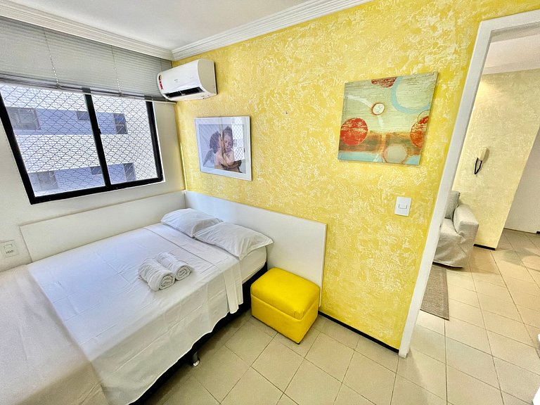 Apartamento confortável ao lado da beira mar