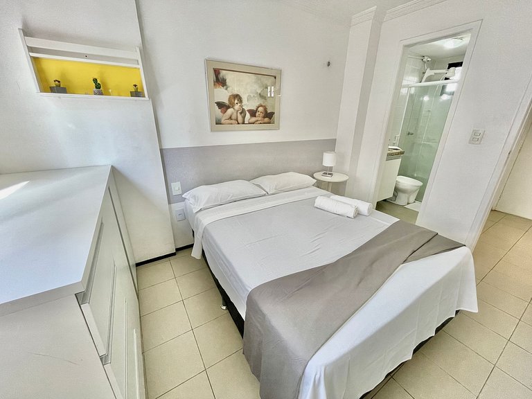 Apartamento confortável ao lado da beira mar