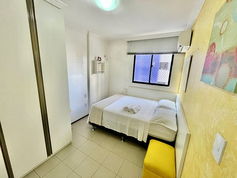 Apartamento confortável ao lado da beira mar