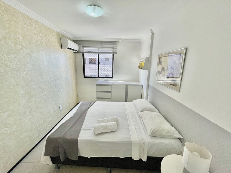 Apartamento confortável ao lado da beira mar