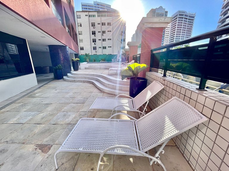 Apartamento 2 quartos em hotel com vista
