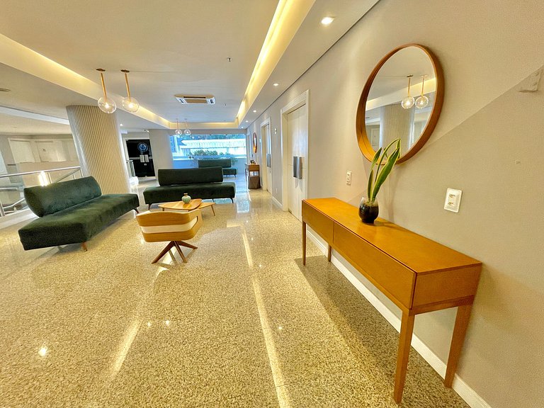 apartamento incrível em hotel na beira mar