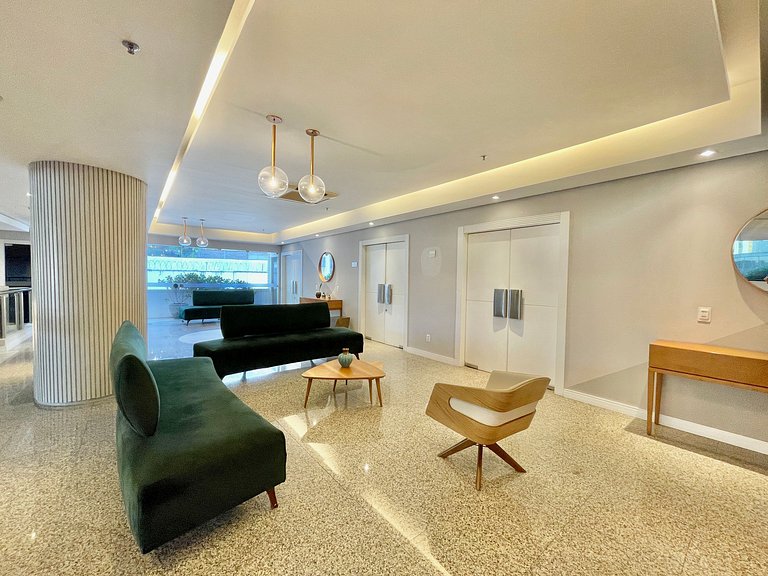 apartamento incrível em hotel na beira mar
