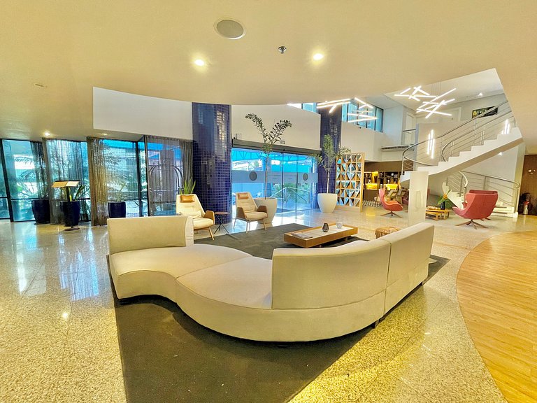 Apartamento 2 quartos em hotel com vista