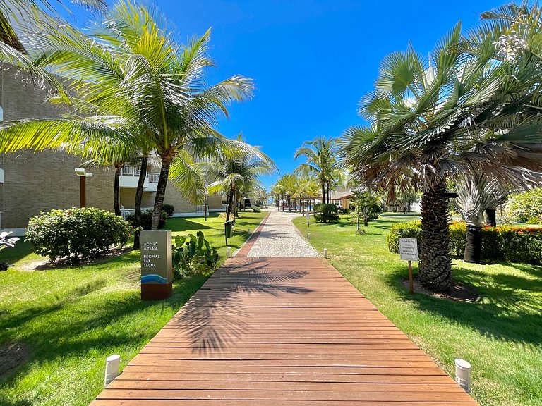 Lindo apartamento pé na areia no Porto das Dunas