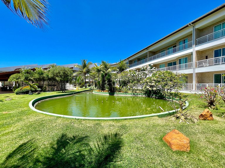 Lindo apartamento pé na areia no Porto das Dunas