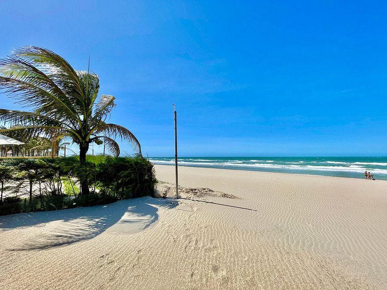 Lindo apartamento pé na areia no Porto das Dunas