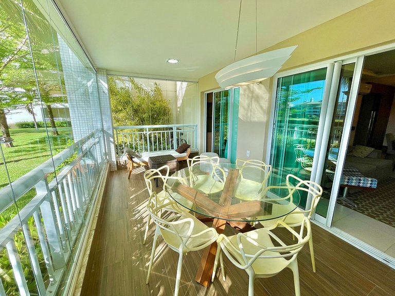 Golf Ville Rez-de-Chaussée: 3 Suites, Vue Golf & Barbecue